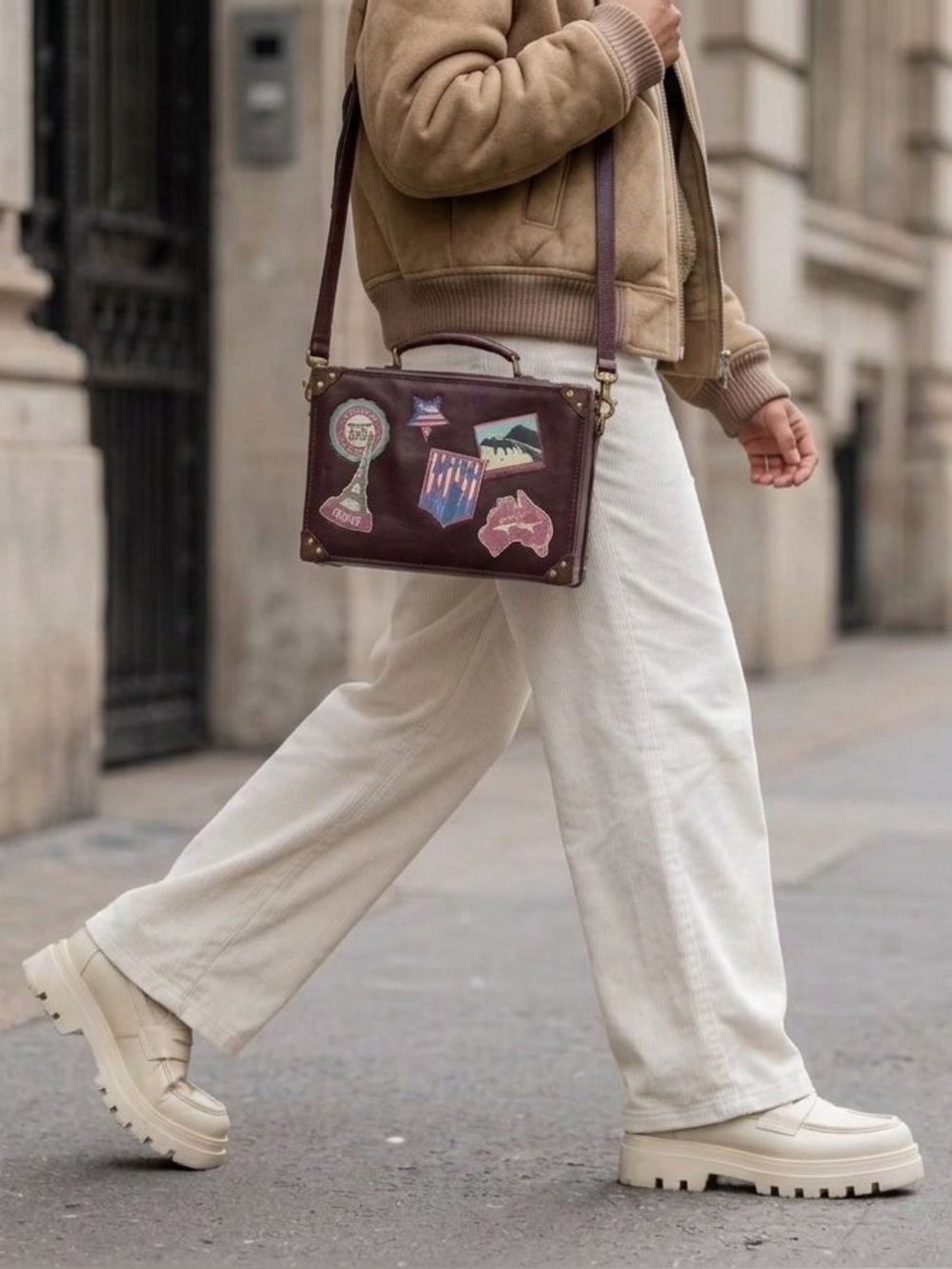 Vintage-Inspired Yoshi Mini Luggage Briefcase Crossbody Bag